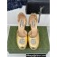 Gucci Heel 11.5cm Women's platform 3.5cm pumps with crystals Double G 762386 Metallic Gold 2023
