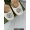 Gucci Heel 11.5cm Women's platform 3.5cm pumps with crystals Double G 762386 Patent White 2023