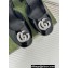 Gucci Heel 11.5cm Women's platform 3.5cm pumps with crystals Double G 762386 Patent Black 2023