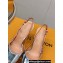 Louis Vuitton Heel 7.5cm Blossom Slingback Pumps Patent Silver 2023