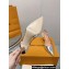 Louis Vuitton Heel 7.5cm Blossom Slingback Pumps Patent Silver 2023