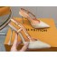 Louis Vuitton Heel 9.5cm Blossom Slingback Pumps Patent Creamy 2023