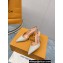 Louis Vuitton Heel 9.5cm Blossom Slingback Pumps Patent Creamy 2023