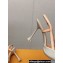 Louis Vuitton Heel 9.5cm Blossom Slingback Pumps Patent Creamy 2023