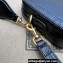 Gucci Crocodile trim shoulder bag with Double G 710861 black 2024