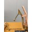 Louis Vuitton Heel 9.5cm Blossom Slingback Pumps Patent Gold 2023