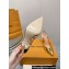 Louis Vuitton Heel 9.5cm Blossom Slingback Pumps Patent Gold 2023