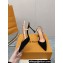 Louis Vuitton Heel 9.5cm Blossom Slingback Pumps Suede Black 2023