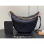 Louis Vuitton Monogram Empreinte Leather Loop Hobo Bag M46725 Black 2023
