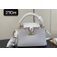 Louis Vuitton Taurillon leather Capucines Mini Flower Crown Bag M56669 Crème Nacre 2023