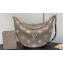 Louis Vuitton Monogram Empreinte Leather Loop Hobo Bag M46738 Dove Gray/Cream 2023
