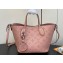 Louis Vuitton Mahina perforated calfskin leather Blossom PM Bag M23196 Rose Jasmin 2023