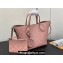 Louis Vuitton Mahina perforated calfskin leather Blossom PM Bag M23196 Rose Jasmin 2023