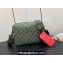 Louis Vuitton Monogram Canvas Trio Messenger Bag M23783 Khaki Green/Vermillion Red 2023
