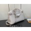 Louis Vuitton Taurillon leather Lock It MM Bag M23061 Crème Beige 2023
