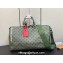 Louis Vuitton Monogram Canvas Keepall Bandoulière 45 Bag M23962 Khaki Green/Vermillion Red 2023