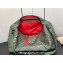 Louis Vuitton Monogram Canvas Keepall Bandoulière 55 Bag M23963 Khaki Green/Vermillion Red 2023
