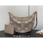 Louis Vuitton Monogram Empreinte Leather Loop Hobo Bag M46738 Dove Gray/Cream 2023