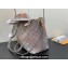 Louis Vuitton Mahina perforated calfskin leather Blossom MM Bag M23387 Flight Mode Gray 2023