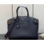 Louis Vuitton Taurillon leather Lock It MM Bag M22914 Black 2023