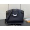Louis Vuitton Taurillon leather Lock It MM Bag M22914 Black 2023