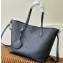 Louis Vuitton Mahina perforated calfskin leather Blossom MM Bag M21851 Black 2023