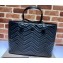 Gucci GG Marmont large tote bag 739684 matelassé chevron leather Black 2024