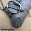 Gucci Horsebit Chain small shoulder bag 764339 quilted leather Gray