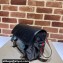 Gucci GG Crystal canvas messenger bag 760123 Black 2023