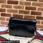 Gucci GG Crystal canvas messenger bag 760123 Black 2023
