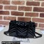 Gucci GG Marmont patent mini shoulder bag 446744 Black 2024
