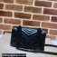 Gucci GG Marmont mini shoulder bag 446744 Black brass hardware 2024