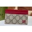 Gucci Card case with GG detail 768248 Beige/Red