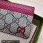 Gucci Card case with GG detail 768248 Beige/Red