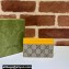 Gucci Card case with GG detail 768248 Beige/Yellow