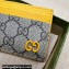 Gucci Card case with GG detail 768248 Beige/Yellow