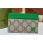 Gucci Card case with GG detail 768248 Beige/Green