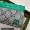 Gucci Card case with GG detail 768248 Beige/Green