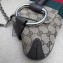 Gucci Horsebit Chain medium shoulder bag 764255 Beige and ebony Original GG canvas
