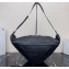 Prada Large leather Triangle bag 2VY007 Black 2023
