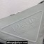 Prada Large leather Triangle bag 2VY007 Gray 2023