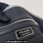 Prada Large leather Triangle bag 2VY007 Gray 2023