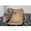 Prada Leather mini shoulder Bag 1BH191 Beige 2023