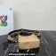 Prada Leather mini shoulder Bag 1BH191 Beige 2023