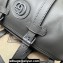 Gucci Small duffle bag with tonal Double G 725701 Leather Gray 2023