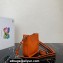 Prada Leather mini shoulder Bag 1BH191 Orange 2023