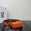 Prada Leather mini shoulder Bag 1BH191 Orange 2023
