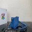 Prada Leather mini shoulder Bag 1BH191 Blue 2023