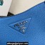 Prada Leather mini shoulder Bag 1BH191 Blue 2023