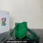 Prada Leather mini shoulder Bag 1BH191 Green 2023